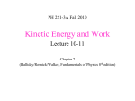 Kinetic Energy and Work