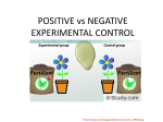 Positive vs Negative controls
