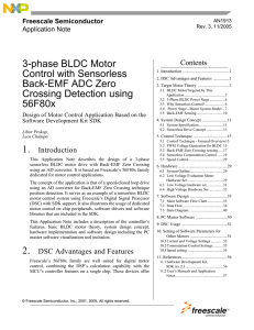 3-phase BLDC Motor Control with Sensorless Back-EMF