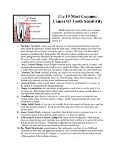 10 Most Common Causes of Tooth Sensitivity