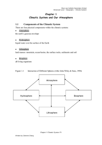 Chapter 1 Climatic System and