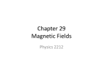 Chapter 29 Magnetic Fields
