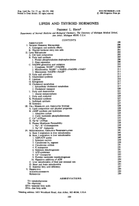 lipids and thyroid hormones - Deep Blue