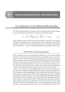 Schwarzschild geometry and black holes