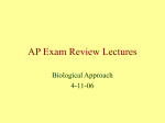AP Exam Review Lectures