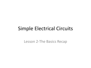 Simple Electrical Circuits