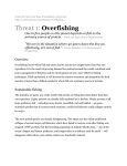 Threat 1: Overfishing