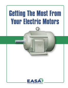 EASA`s "Getting the most from your Electric Motors"