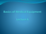 Basics of Medical Equipment Lecture 5 - O6U E