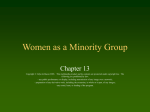 PowerPoint Presentation - Women as a Minority Group
