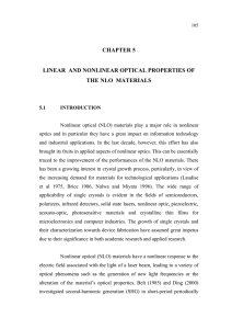 chapter 5 linear and nonlinear optical properties of