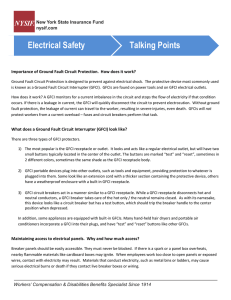 Electrical Safety Talking Points