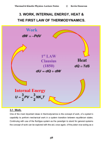 Internal Energy Work Heat