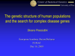 The genetic structure of human populations and the search for