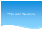 Water in the Atmosphere