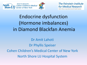 Endocrine dysfunction (Hormone imbalances) in Diamond