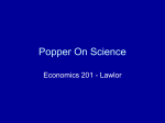 Popper On Science