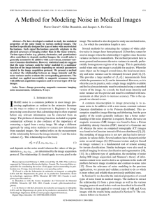 A Method for Modeling Noise in Medical Images