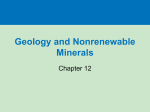 Geology and Nonrenewable Minerals