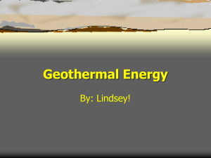 Geothermal Energy