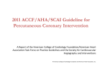 2011 ACCF/AHA/SCAI Guideline for Percutaneous Coronary