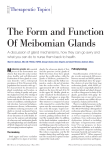 The Form and Function Of Meibomian Glands