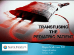 How do we transfuse?