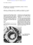 Management of persistent hyperplastic primary vitreous by pars