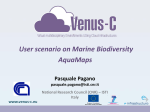 User scenario on Marine Biodiversity AquaMaps User scenario on