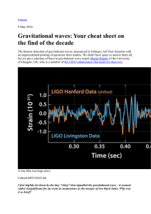 The historic detection of gravitational waves, announced in