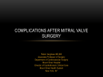 Complications after Mitral Valve Surgery