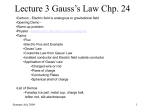 PHYS 632 Lecture 3: Gauss` Law