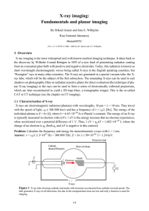 X-ray imaging: Fundamentals and planar imaging - English