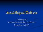 12/07 Atrial Septal Defects