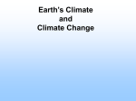 The Earth`s Climate and Climate Change