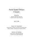 Atrial Septal Defect - Research