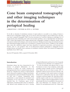 Cone beam computed tomography and other imaging techniques in