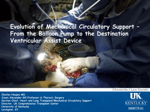 Evolution of Mechanical Circulatory Support
