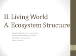 II. A. Ecosystem Structure