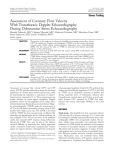 Assessment of coronary flow velocity with transthoracic
