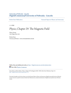 Physics, Chapter 29: The Magnetic Field