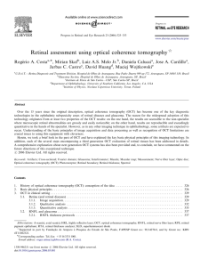 Retinal assessment using optical coherence tomography