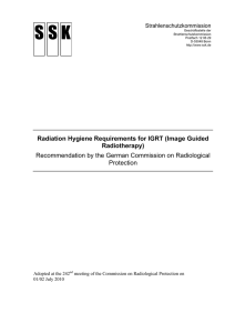 Radiation Hygiene Requirements for IGRT (Image Guided