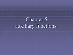 Chapter 5 auxiliary functions