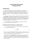 Electric Field and Equipotentials due to a Single Charge