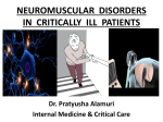 NeuroMuscular Diseases in Critically Ill Patients