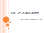 Sick Euthyroid syndrome