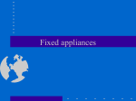 Fixed appliances