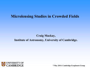 Microlensing Studies in Crowded Fields