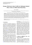 Design of Refractive Index Profile for Multimode Optical Fibers with